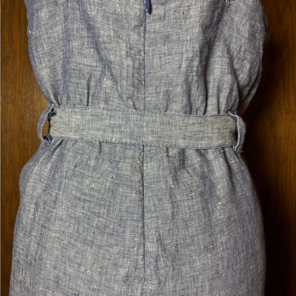 Rachel Zoe Blue Linen Wide Leg Jumpsuit - size 8. - Picture 8 of 11